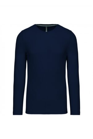 K359 T-shirt Ronde Hals Lange Mouwen Navy