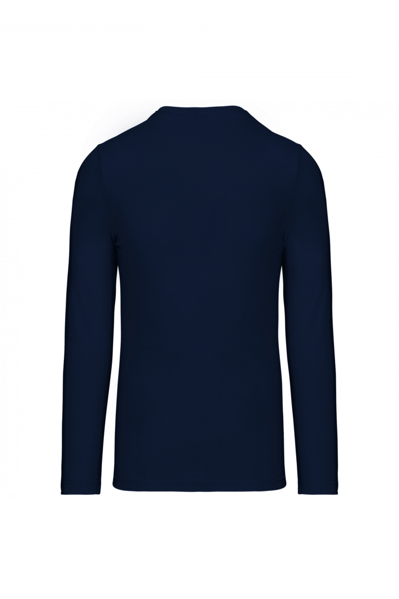 K359 T-shirt Ronde Hals Lange Mouwen Navy