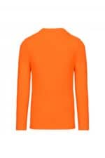 K359 T-shirt Ronde Hals Lange Mouwen Oranje