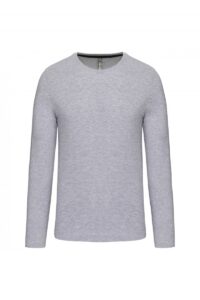 K359 T-shirt Ronde Hals Lange Mouwen Oxford Grey