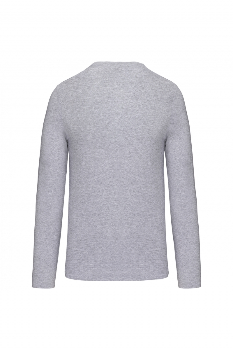 K359 T-shirt Ronde Hals Lange Mouwen Oxford Grey