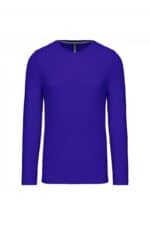 K359 T-shirt Ronde Hals Lange Mouwen Purple