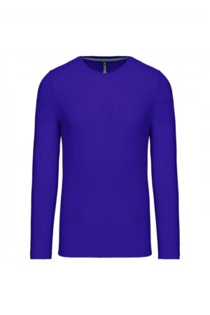 K359 T-shirt Ronde Hals Lange Mouwen Purple