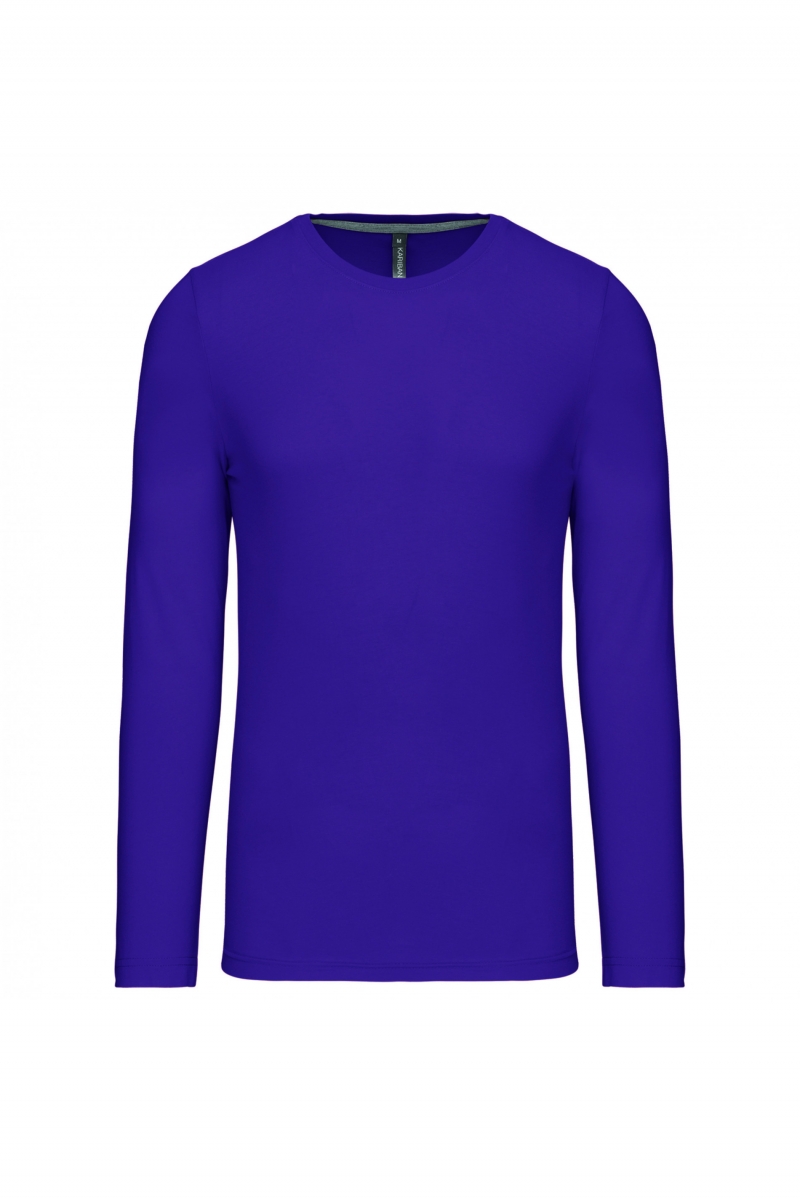 K359 T-shirt Ronde Hals Lange Mouwen Purple