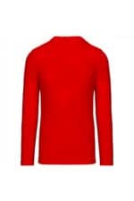 K359 T-shirt Ronde Hals Lange Mouwen Rood