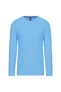 K359 T-shirt Ronde Hals Lange Mouwen Sky Blue