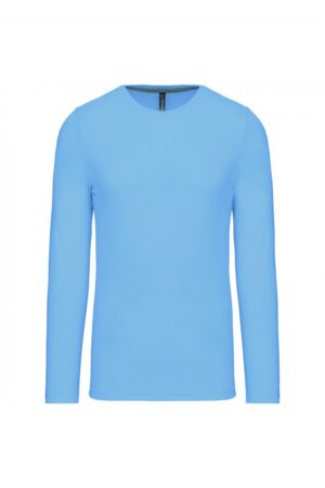 K359 T-shirt Ronde Hals Lange Mouwen Sky Blue