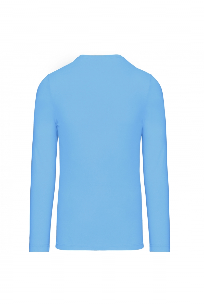 K359 T-shirt Ronde Hals Lange Mouwen Sky Blue