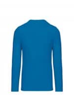 K359 T-shirt Ronde Hals Lange Mouwen Tropical Blue
