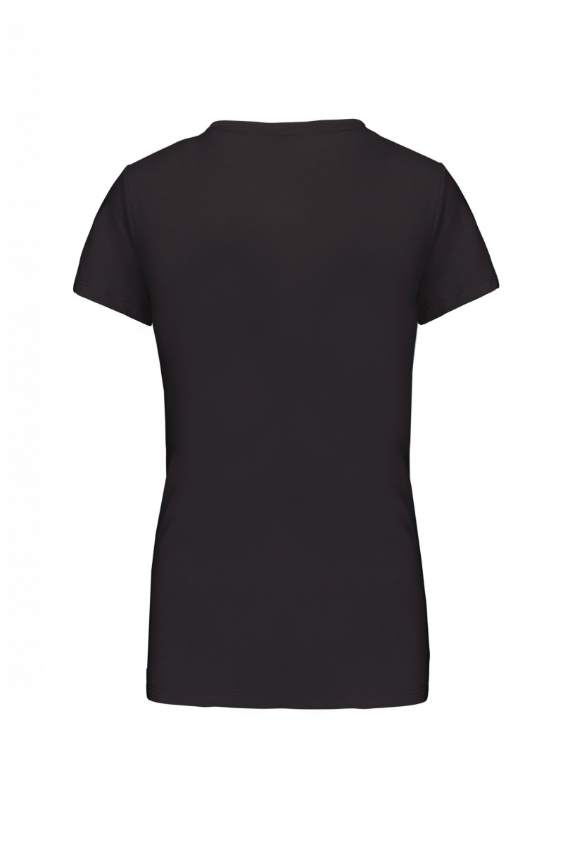 K380 Dames T-shirt Ronde Hals Korte Mouwen Dark Grey