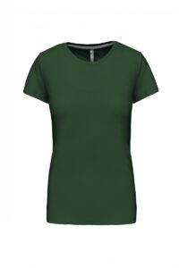 K380 Dames T-shirt Ronde Hals Korte Mouwen Forest Green