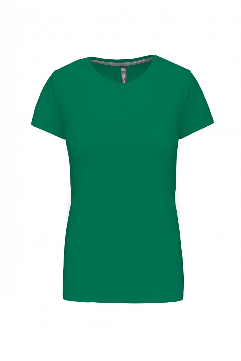 K380 Dames T-shirt Ronde Hals Korte Mouwen Kelly Green