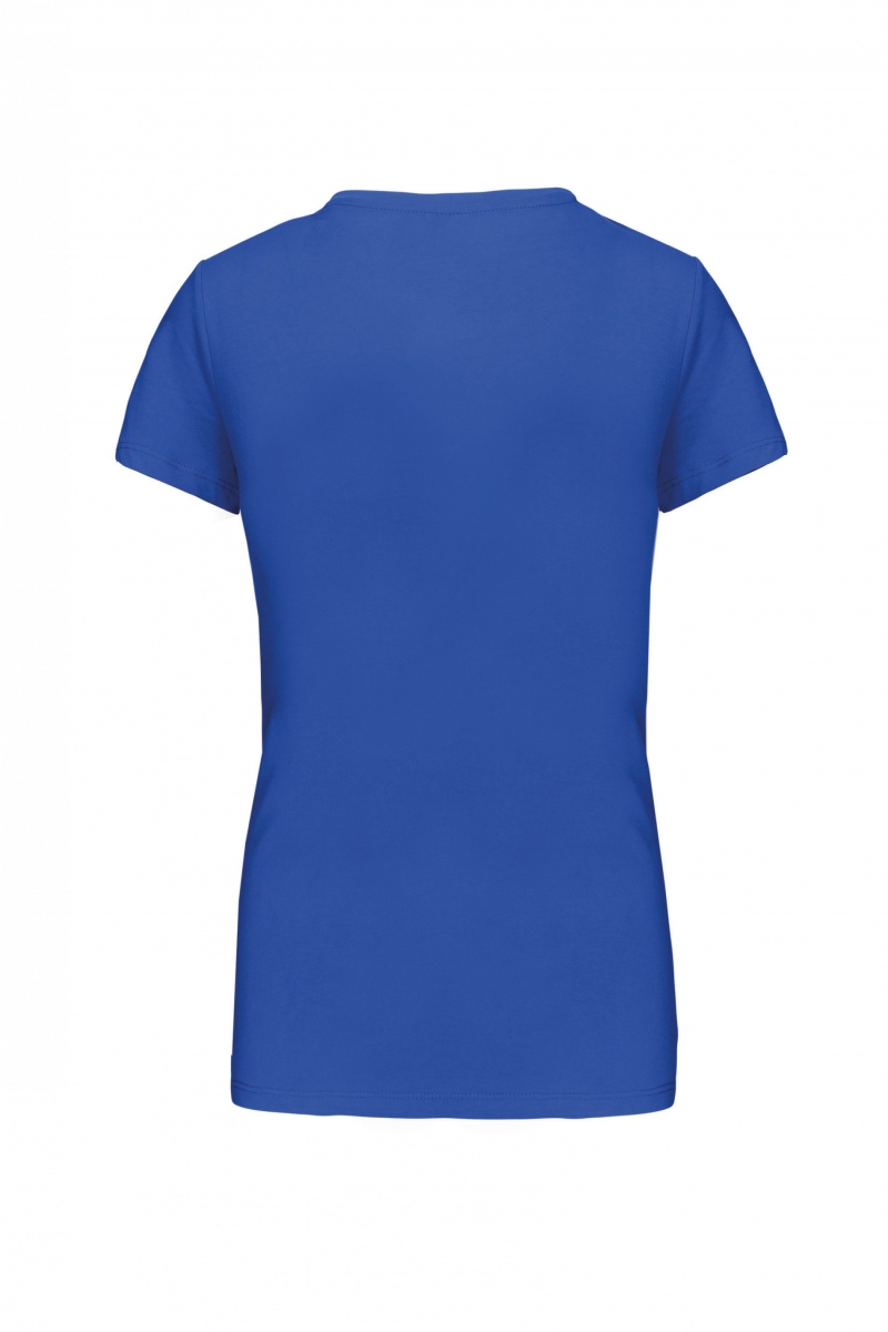 K380 Dames T-shirt Ronde Hals Korte Mouwen Light Royal Blue