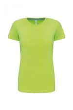 K380 Dames T-shirt Ronde Hals Korte Mouwen Lime