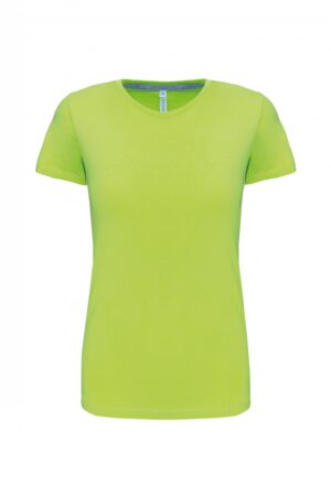 K380 Dames T-shirt Ronde Hals Korte Mouwen Lime