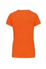 K380 Dames T-shirt Ronde Hals Korte Mouwen Oranje