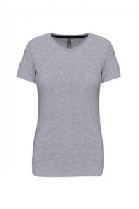 K380 Dames T-shirt Ronde Hals Korte Mouwen Oxford Grey