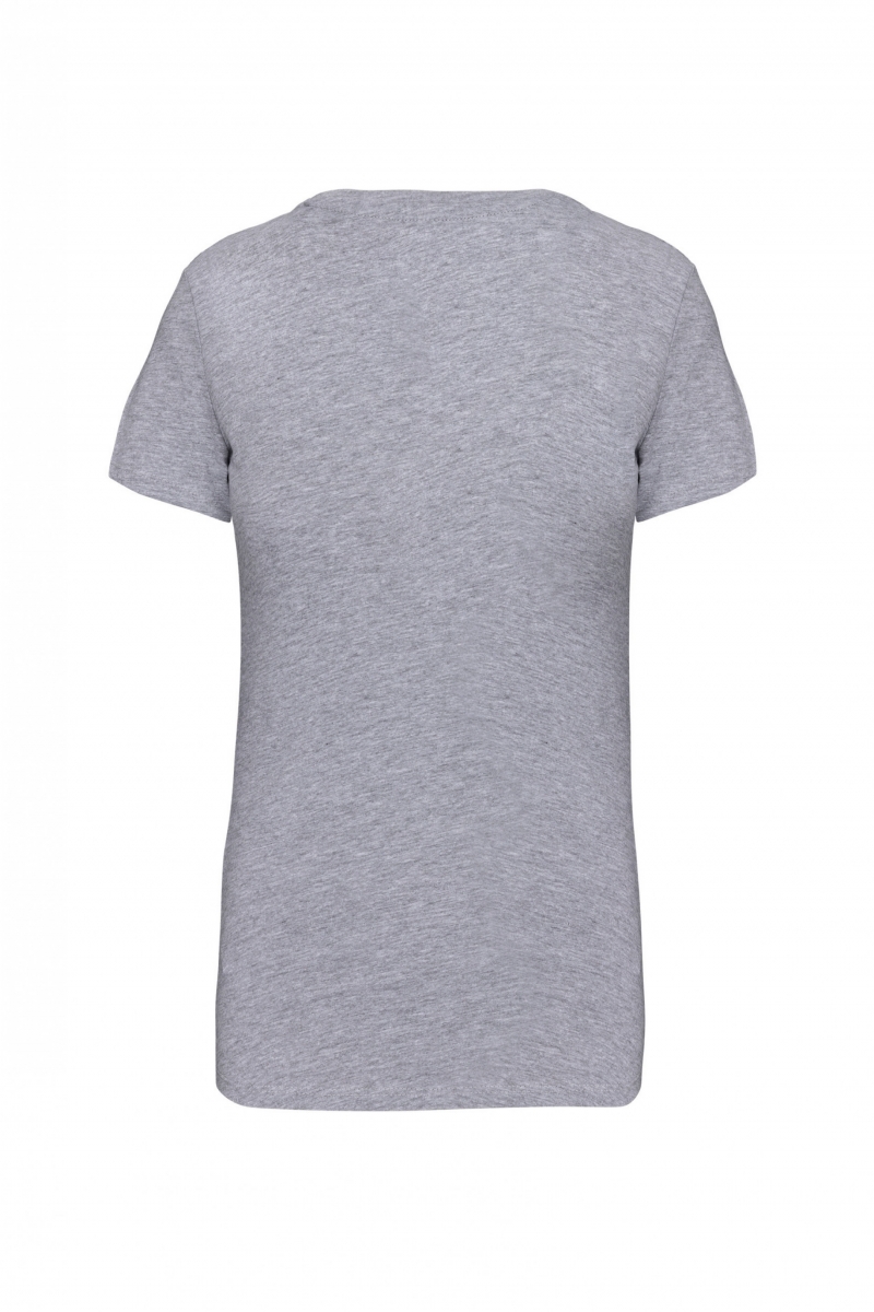 K380 Dames T-shirt Ronde Hals Korte Mouwen Oxford Grey