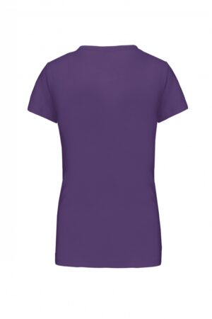 K380 Dames T-shirt Ronde Hals Korte Mouwen Purple