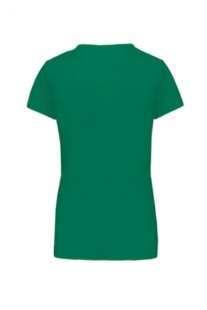 K381 Dames T-shirt V-hals Korte Mouwen Kelly Green