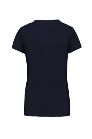 K381 Dames T-shirt V-hals Korte Mouwen Navy