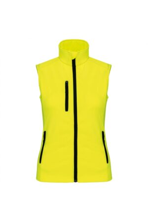 K404 Dames Softshell Bodywarmer Fluorescent Yellow