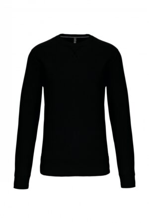 K442 Sweater Met Ronde Hals Zwart