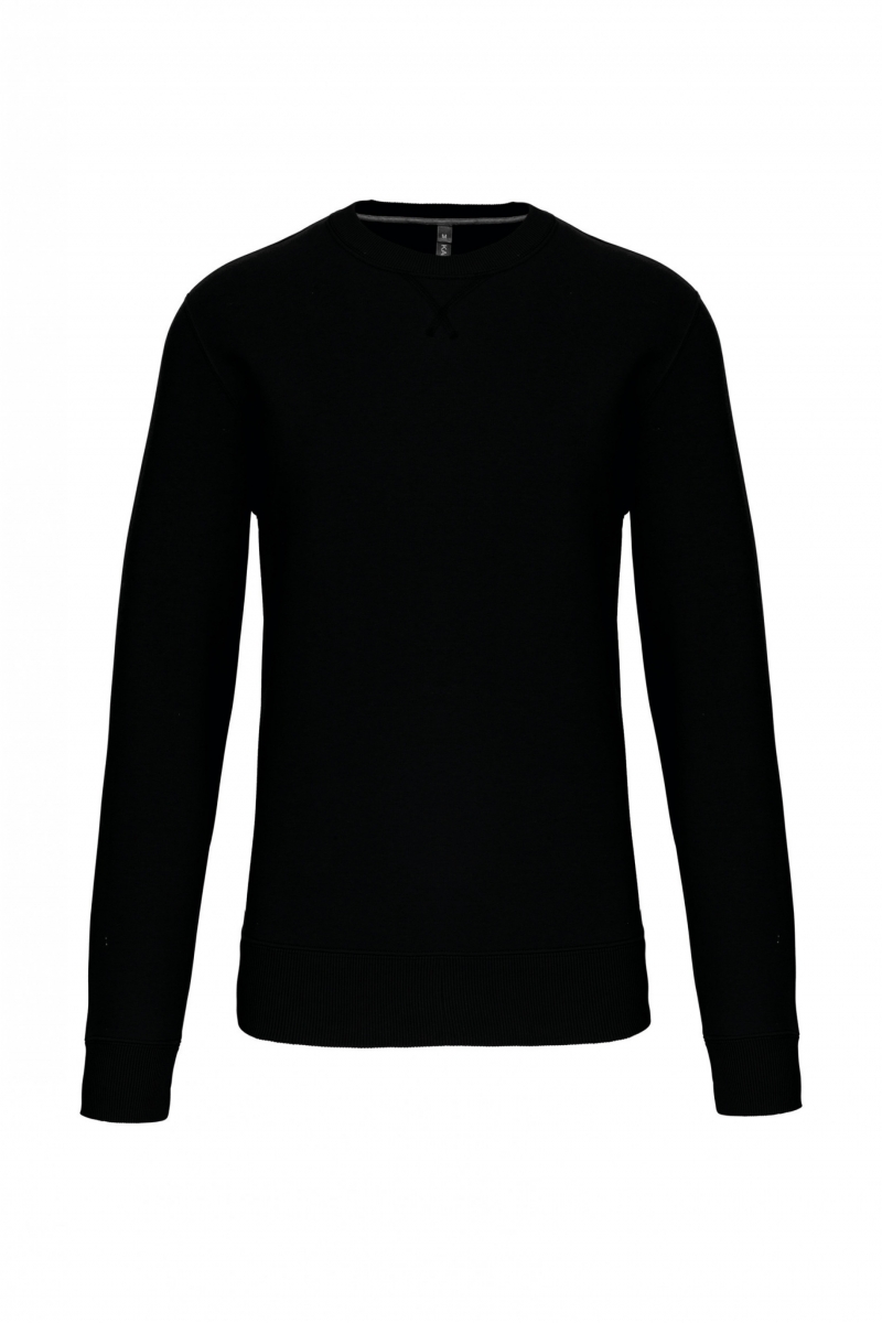 K442 Sweater Met Ronde Hals Zwart