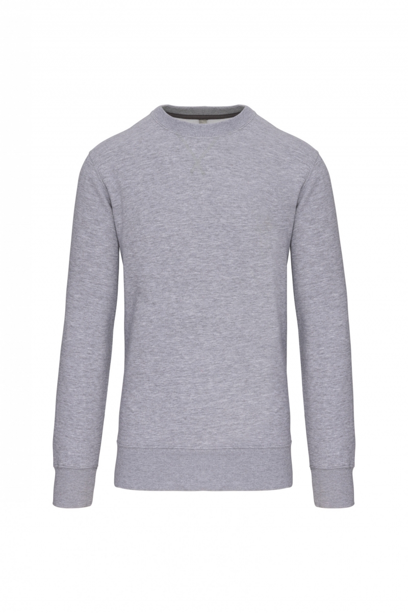 K442 Sweater Met Ronde Hals Oxford Grey