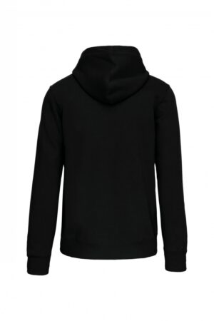 K444 Hooded Sweater Met Rits Zwart