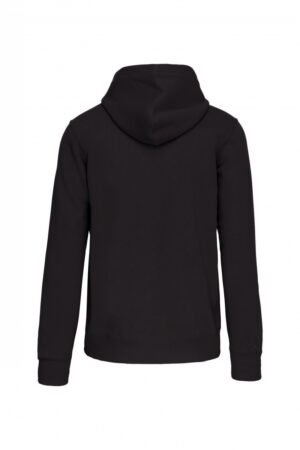 K444 Hooded Sweater Met Rits Dark Grey