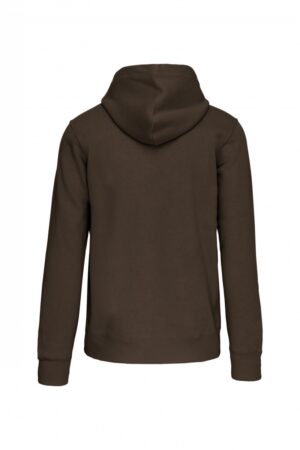 K444 Hooded Sweater Met Rits Dark Khaki