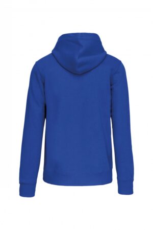 K444 Hooded Sweater Met Rits Light Royal Blue