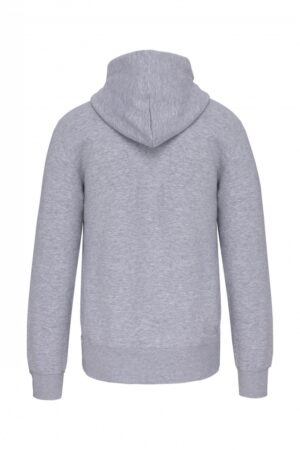 K444 Hooded Sweater Met Rits Oxford Grey