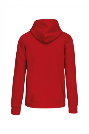 K444 Hooded Sweater Met Rits Rood