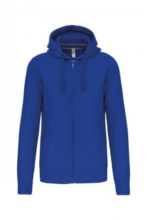 K454 Hooded Sweater Met Rits Light Royal Blue