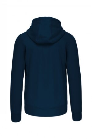 K454 Hooded Sweater Met Rits Navy