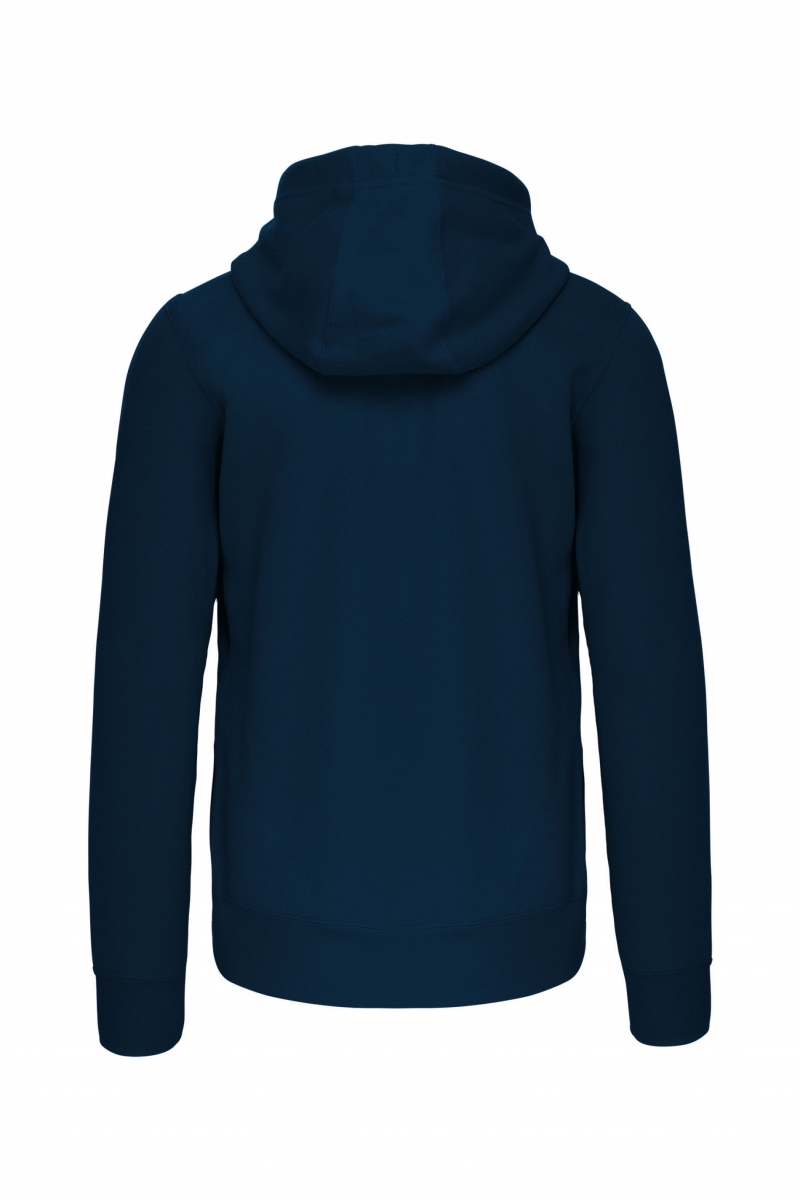 K454 Hooded Sweater Met Rits Navy