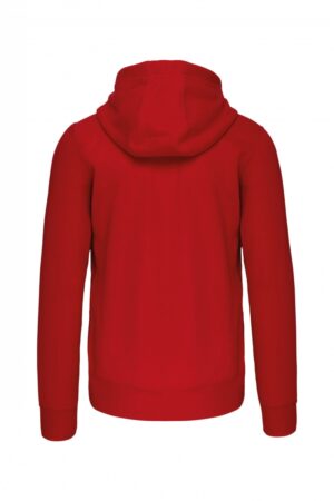 K454 Hooded Sweater Met Rits Rood