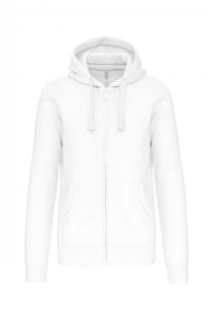 K454 Hooded Sweater Met Rits Wit