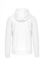 K454 Hooded Sweater Met Rits Wit