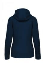 K464 Damessweater met Rits en Capuchon Navy