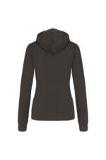 K465 Damessweater met Capuchon in Contrasterende Kleur Dark Grey / Black