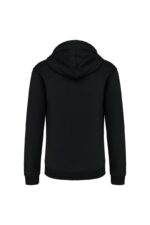 K466 Herensweater met Rits en Capuchon in Contrasterende Kleur Black / Red