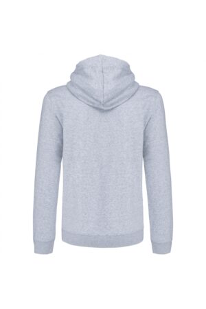 K466 Herensweater met Rits en Capuchon in Contrasterende Kleur Oxford Grey / Navy