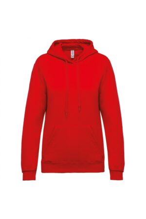 K473 ECO Damessweater met Capuchon Rood