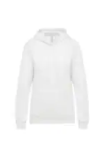 K473 ECO Damessweater met Capuchon Wit