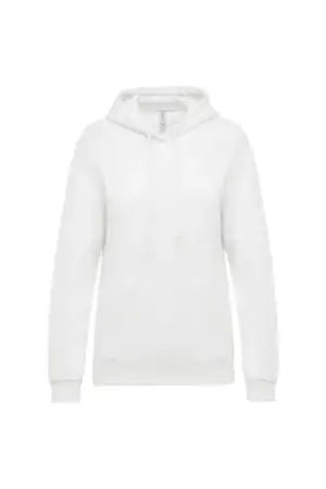 K473 ECO Damessweater met Capuchon Wit