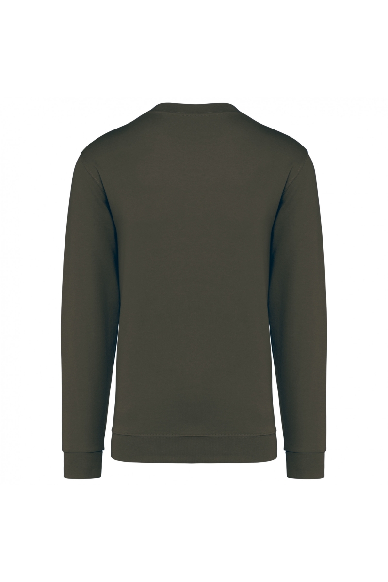 K474 Sweater Ronde Hals Dark Khaki