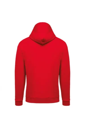 K476 Herensweater met Capuchon Rood